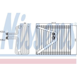 Випарник кондиціонера NISSENS 92206