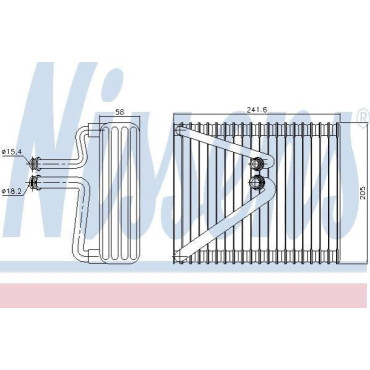 Випарник кондиціонера NISSENS 92206
