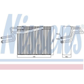 Випарник кондиціонера NISSENS 92215