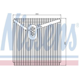 Испаритель кондиционера NISSENS 92267