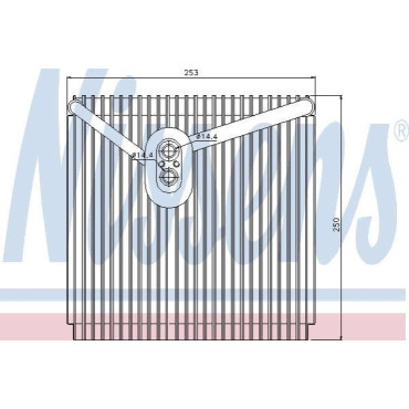 Испаритель кондиционера NISSENS 92267