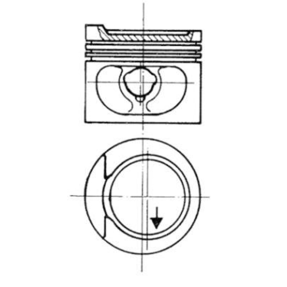 Поршень KOLBENSCHMIDT 93872620
