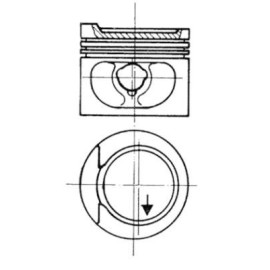 Поршень KOLBENSCHMIDT 93872620