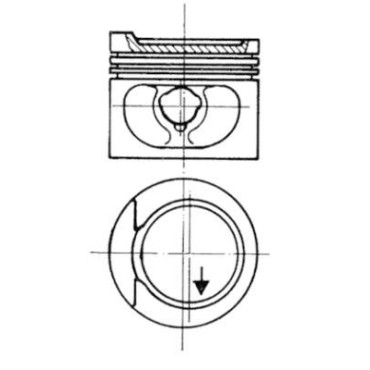 Поршень KOLBENSCHMIDT 93872620