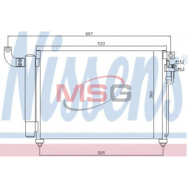 Радиатор кондиционера NISSENS 940003