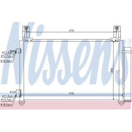 Радіатор кондиціонера NISSENS 940009