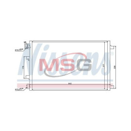 NISSENS 940038 Радіатор кондиціонера NISSENS 940038