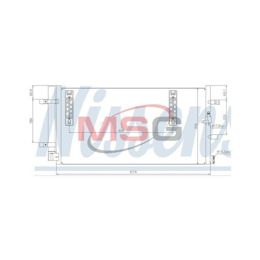Конденсатор без хладогена NISSENS 940042