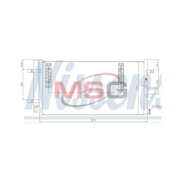 Конденсатор без хладогену NISSENS 940042