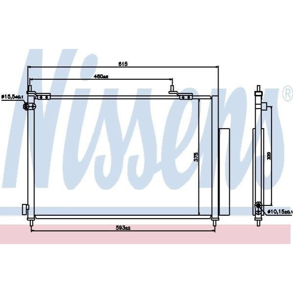 Радиатор кондиционера NISSENS 940062