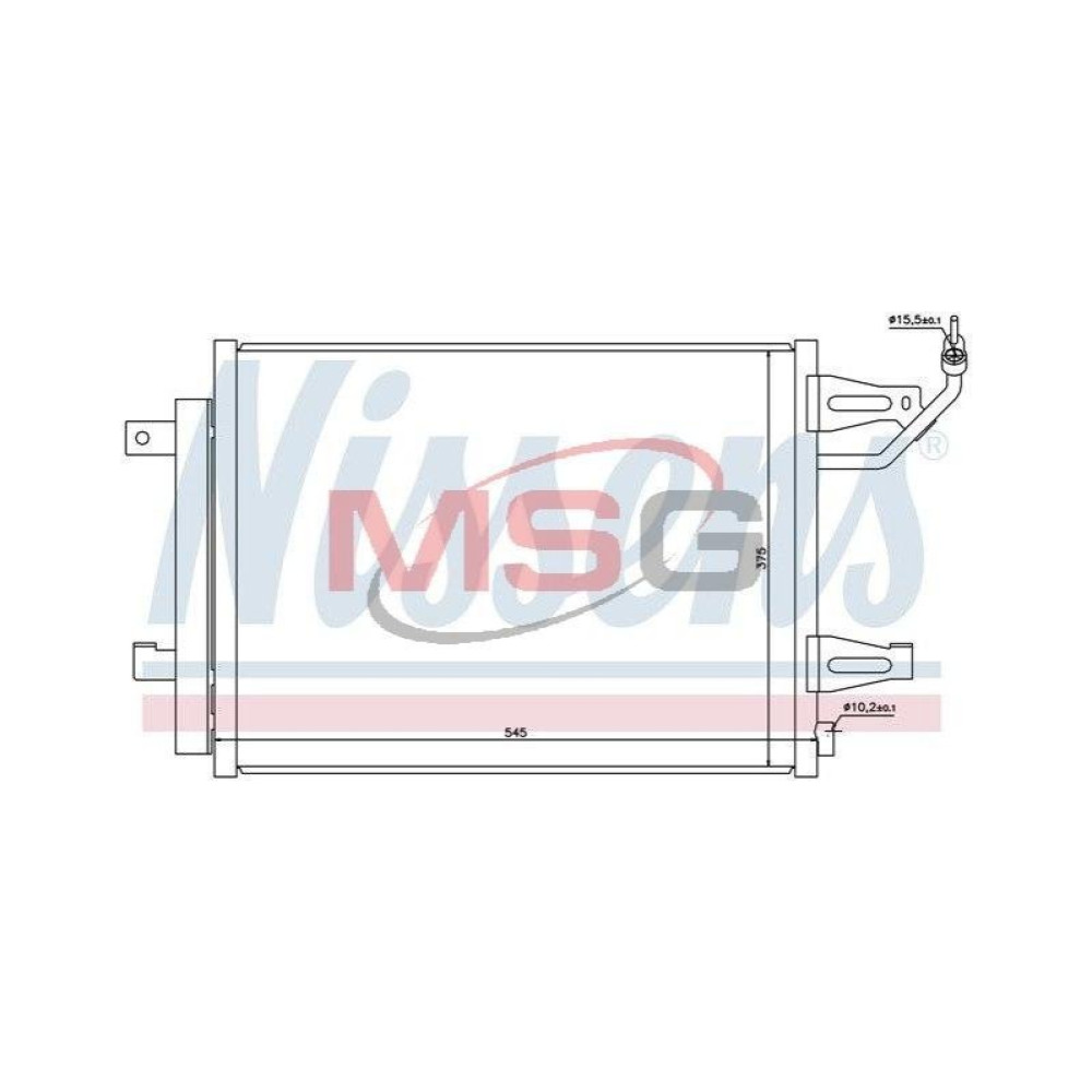 Радиатор кондиционера NISSENS 940067