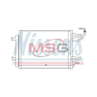 Радіатор кондиціонера NISSENS 940067