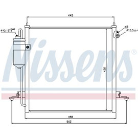 NISSENS 940068 Радіатор кондиціонера NISSENS 940068