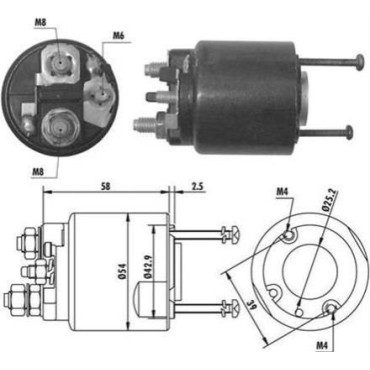Втягуюче реле MAGNETI MARELLI 940113050064