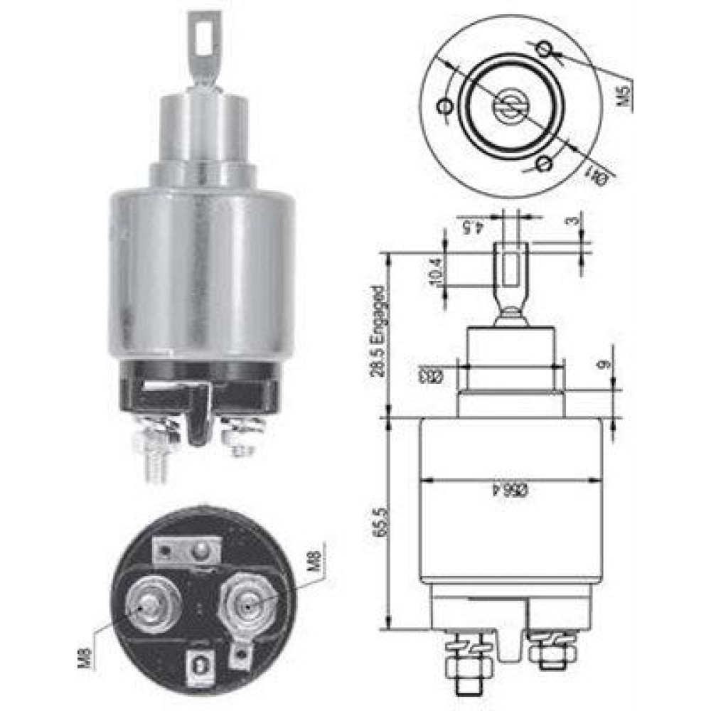 Втягивающее реле MAGNETI MARELLI 940113050126