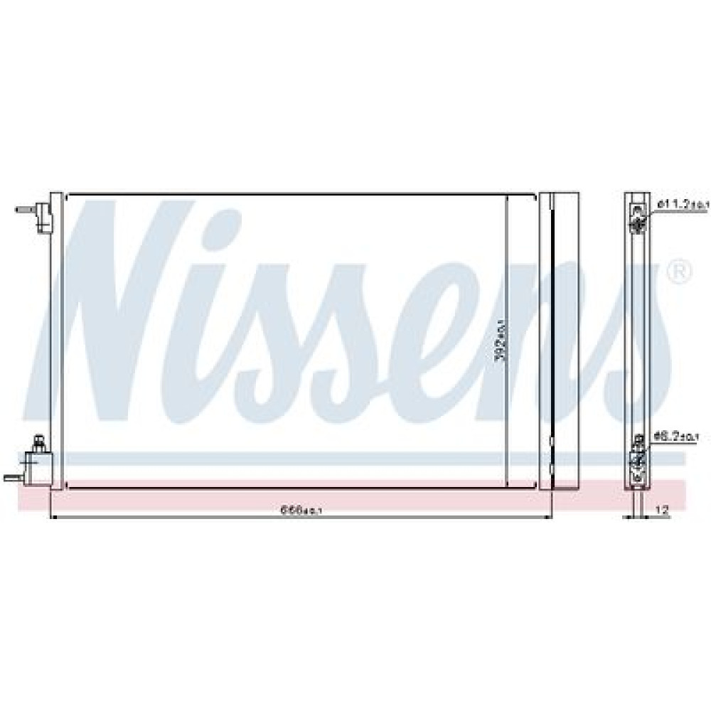 Радіатор кондиціонера NISSENS 940124