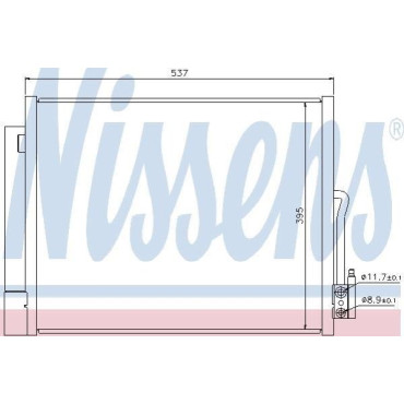 Конденсатор без хладогена NISSENS 940156