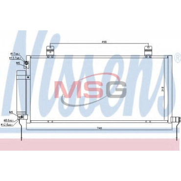 Конденсатор без хладогена NISSENS 940164