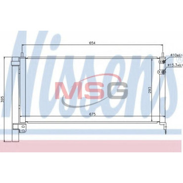 Радиатор кондиционера NISSENS 940175