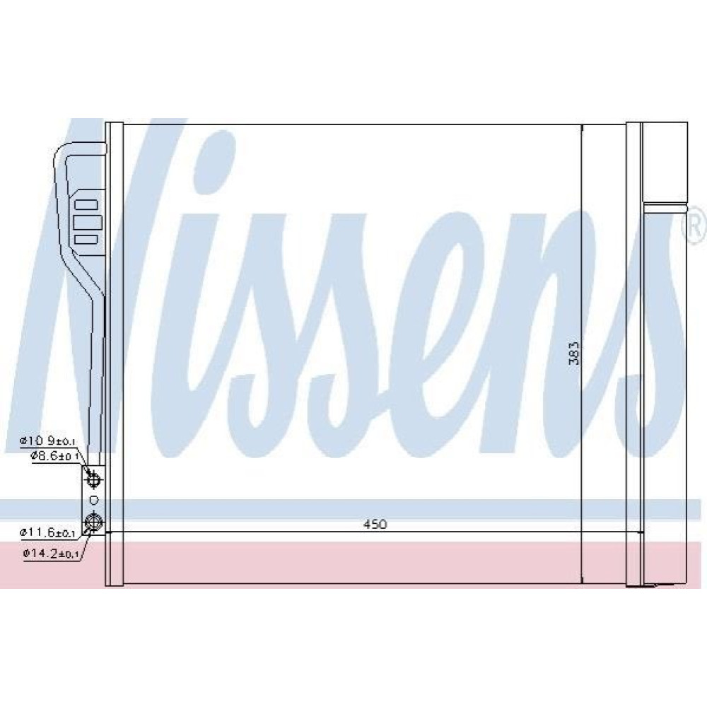 Радиатор кондиционера NISSENS 940185