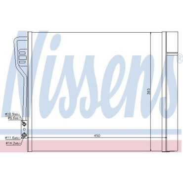 Радиатор кондиционера NISSENS 940185