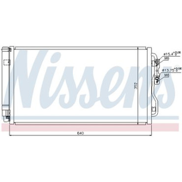 Радіатор кондиціонера NISSENS 940236