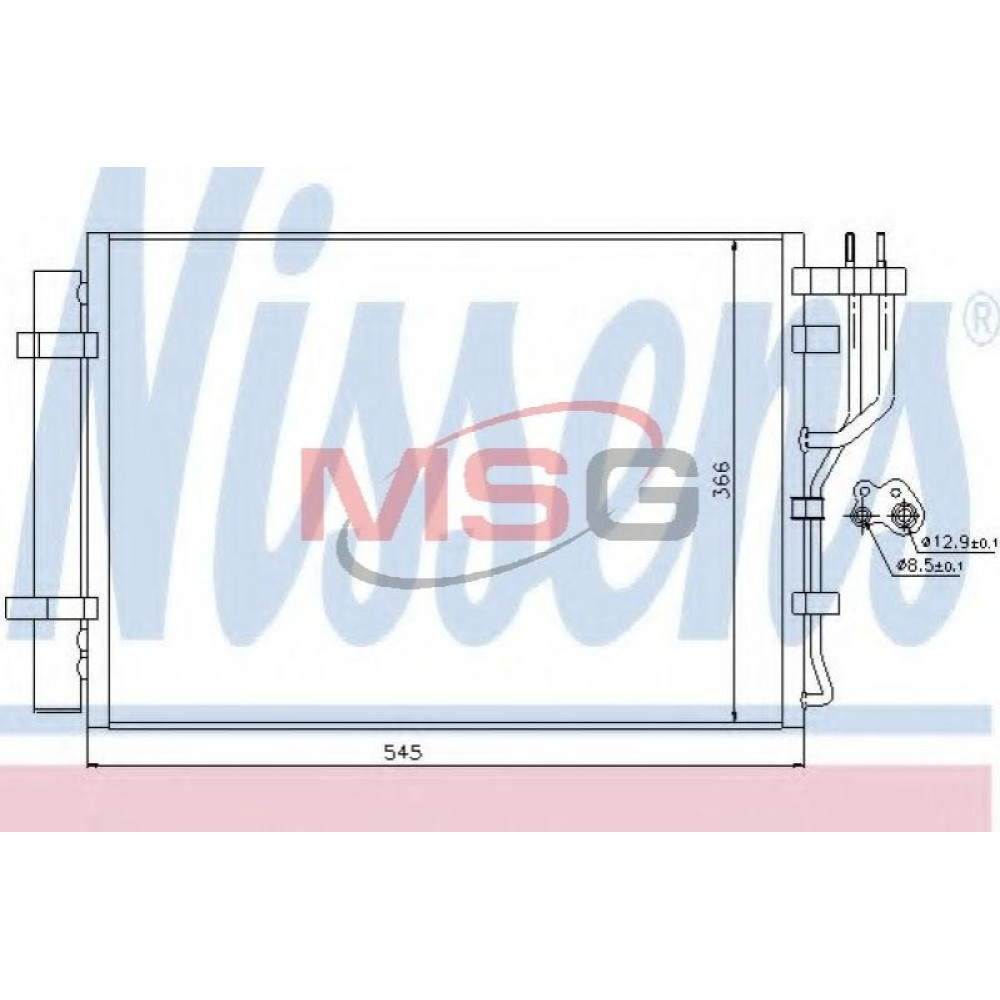 Радиатор кондиционера NISSENS 940251