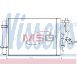 Радиатор кондиционера NISSENS 940251