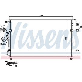 Радіатор кондиціонера NISSENS 940269