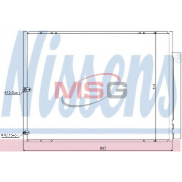 Радиатор кондиционера NISSENS 940297