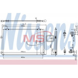 NISSENS 940349 Радиатор кондиционера NISSENS 940349