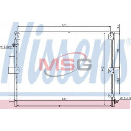 NISSENS 940375 Радиатор кондиционера NISSENS 940375