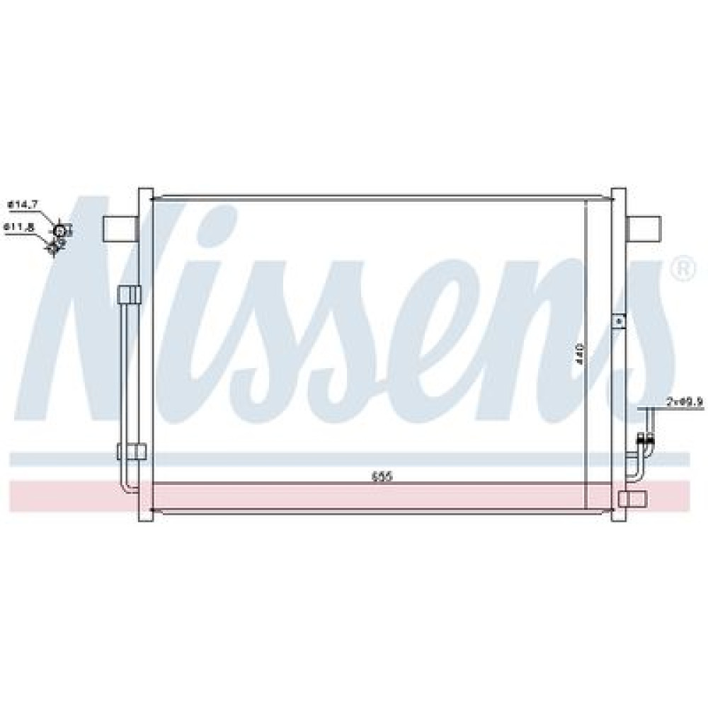 Радиатор кондиционера NISSENS 940403
