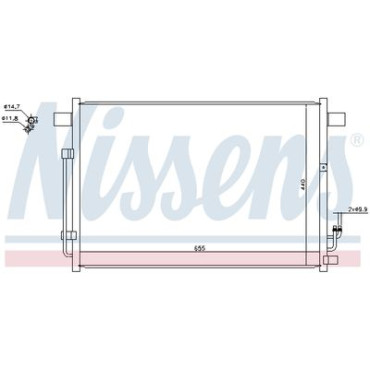 Радіатор кондиціонера NISSENS 940403