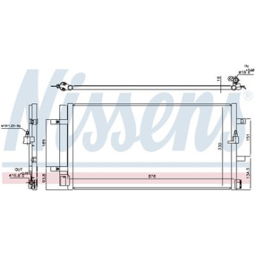 Радиатор кондиционера NISSENS 940453