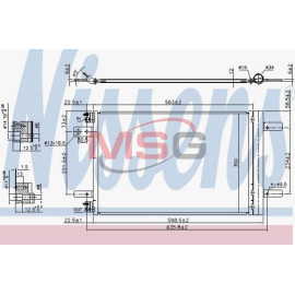 Радіатор кондиціонера NISSENS 940458
