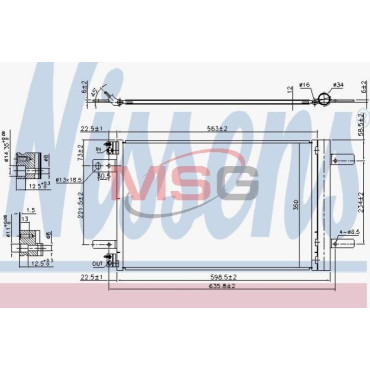 Радиатор кондиционера NISSENS 940458