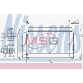 Радиатор кондиционера NISSENS 940489