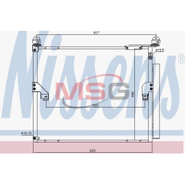NISSENS 940508 Радиатор кондиционера NISSENS 940508