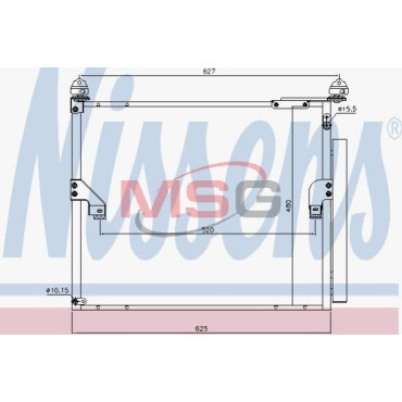 Радіатор кондиціонера NISSENS 940508