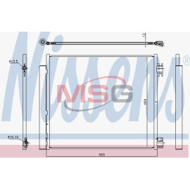 NISSENS 940546 Конденсатор без хладогену NISSENS 940546