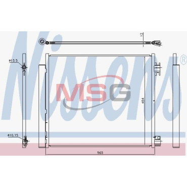 Конденсатор без хладогена NISSENS 940546
