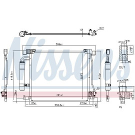 NISSENS 940555 Радіатор кондиціонера NISSENS 940555