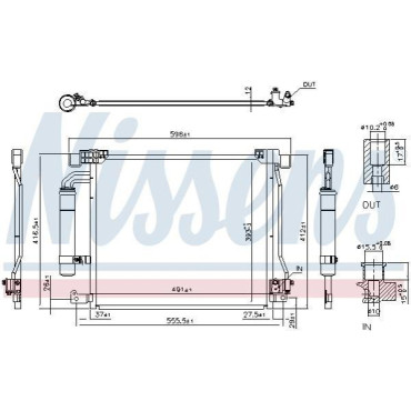 Радіатор кондиціонера NISSENS 940555