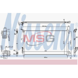 NISSENS 940557 Конденсатор без хладогену NISSENS 940557