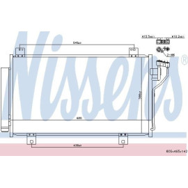 NISSENS 940575 Радиатор кондиционера NISSENS 940575