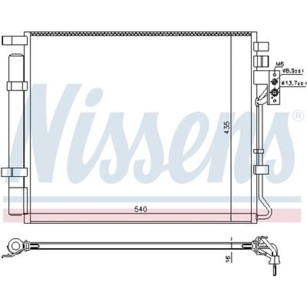 Радіатор кондиціонера NISSENS 940594
