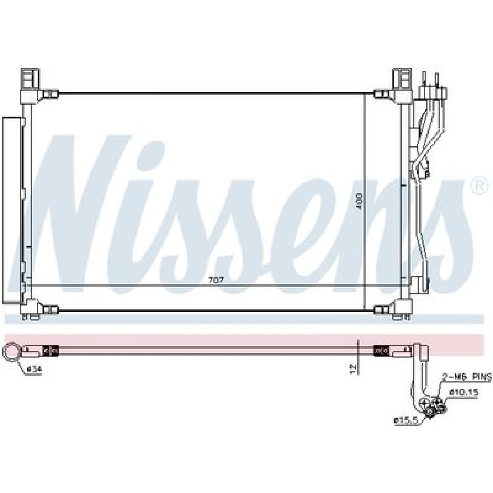 Радиатор кондиционера NISSENS 940606
