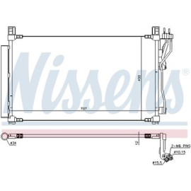 Радиатор кондиционера NISSENS 940606