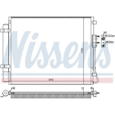 Радіатор кондиціонера NISSENS 940726